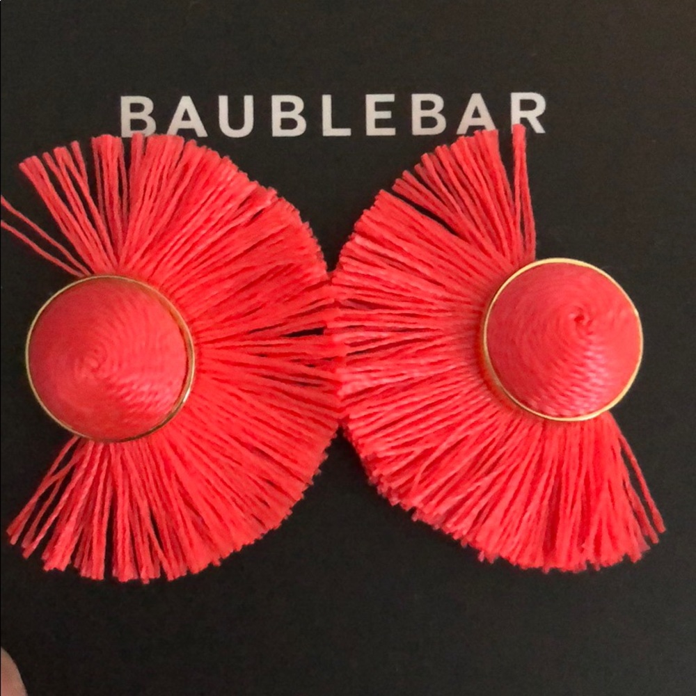 NWT baublebar coral stud earrings